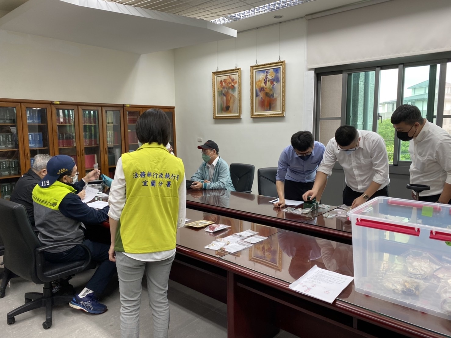 宜蘭分署與宜蘭地檢署及金銀珠寶商業同業公會鑑價作業1