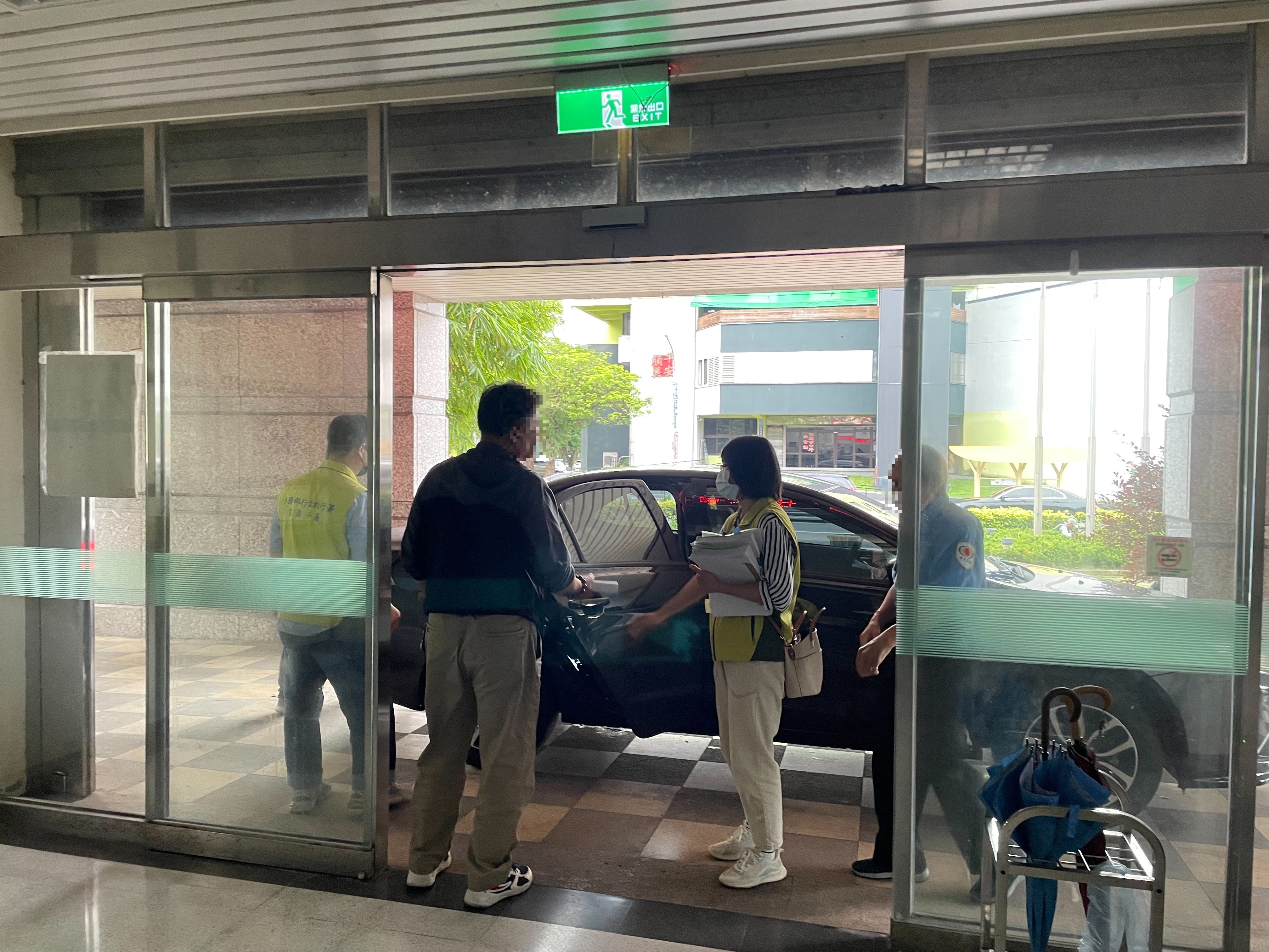 自宜蘭分署前往法院2