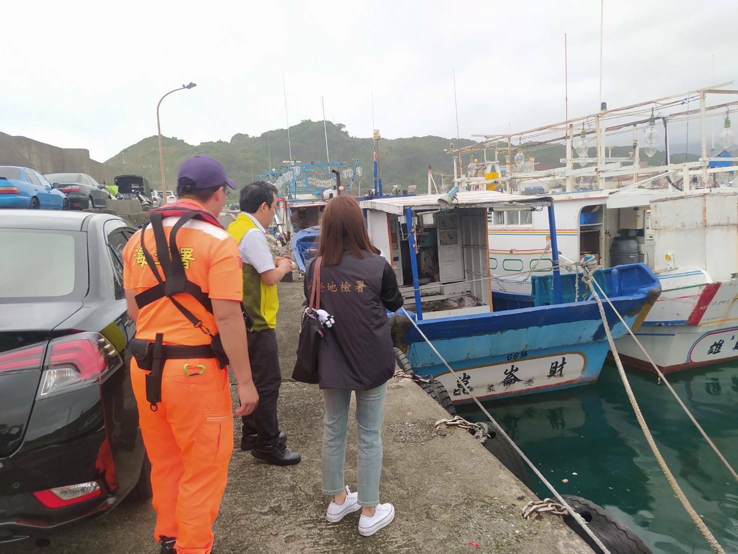 113/10/28基隆地檢署會同宜蘭分署、海巡署北部分署現場執行運毒船畫面