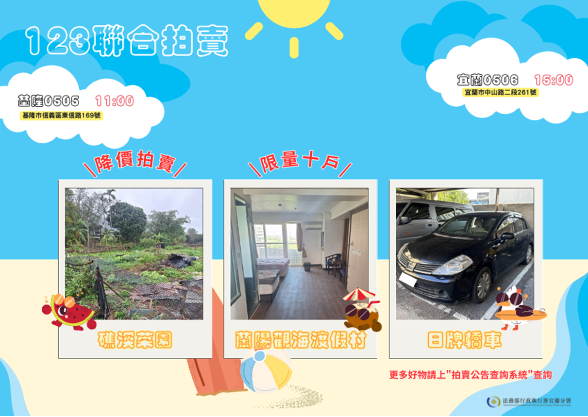 114年5月聯合拍賣海報