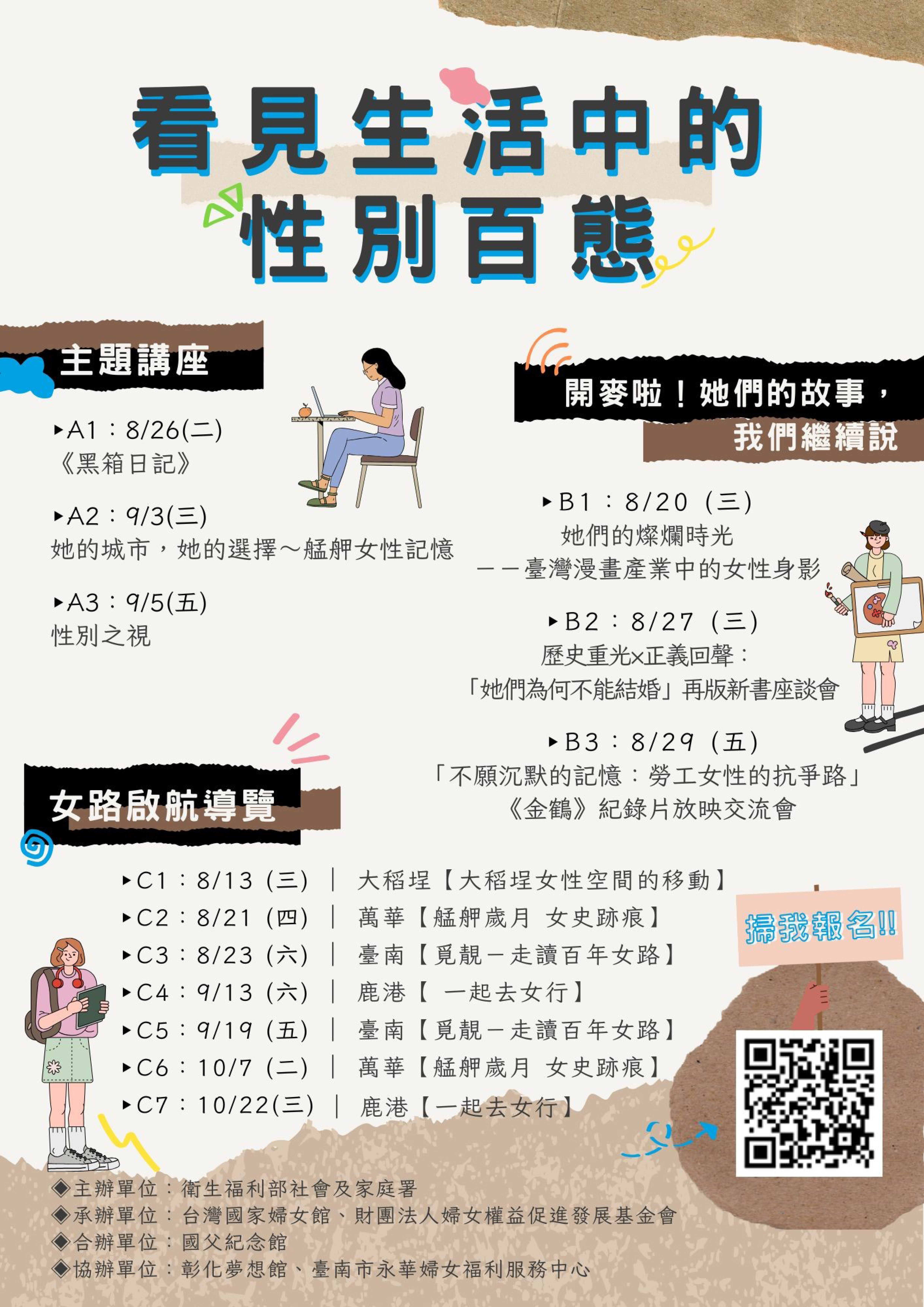 台灣國家婦女館─看見生活中的性別百態(活動海報)
