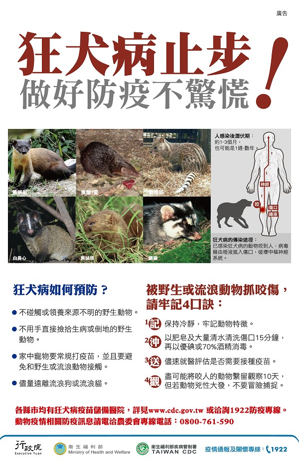 狂犬病止步平面廣告事